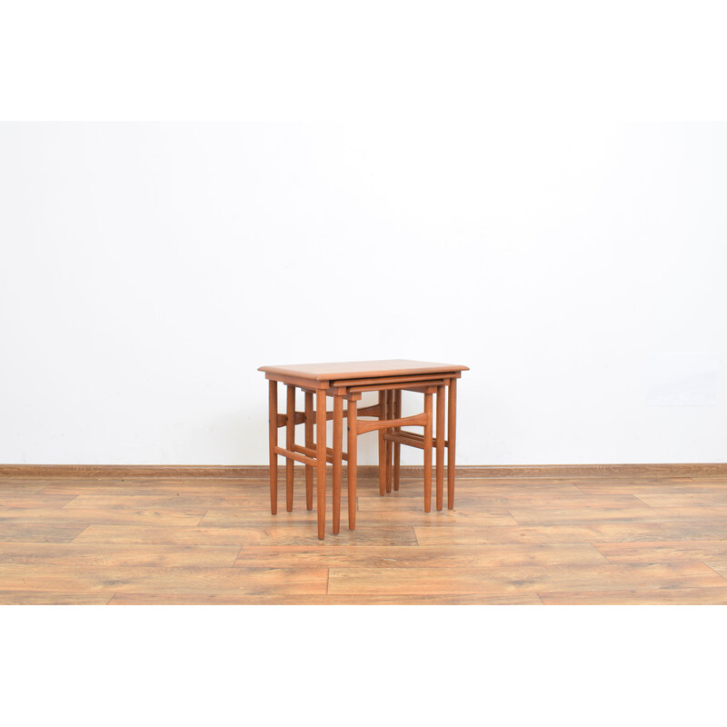 Mid-century Danish teak nesting tables, 1960s