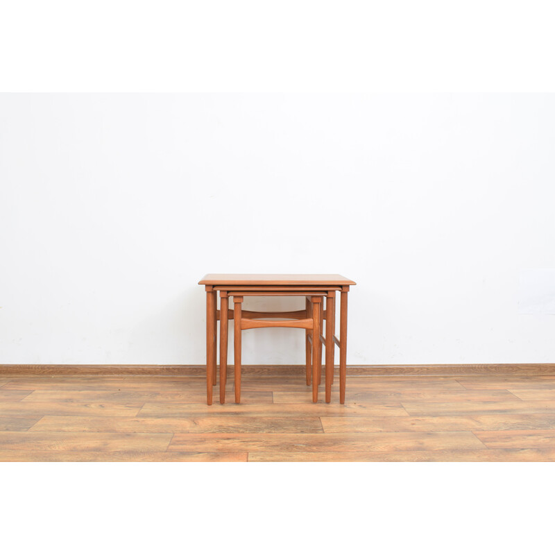 Mid-century Danish teak nesting tables, 1960s