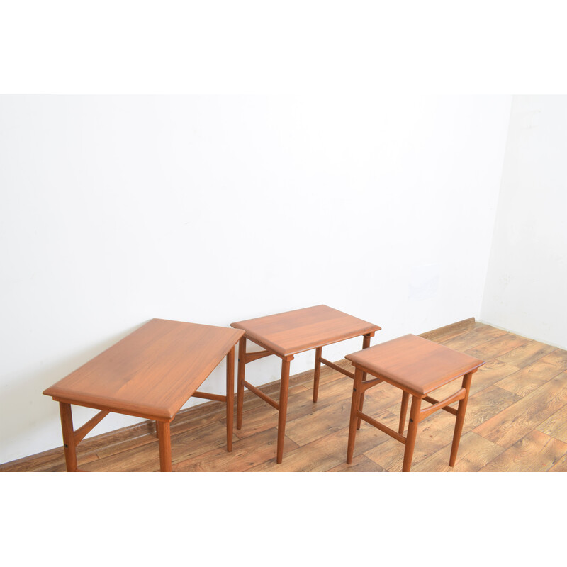 Mid-century Danish teak nesting tables, 1960s