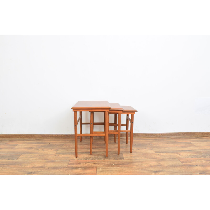 Mid-century Danish teak nesting tables, 1960s