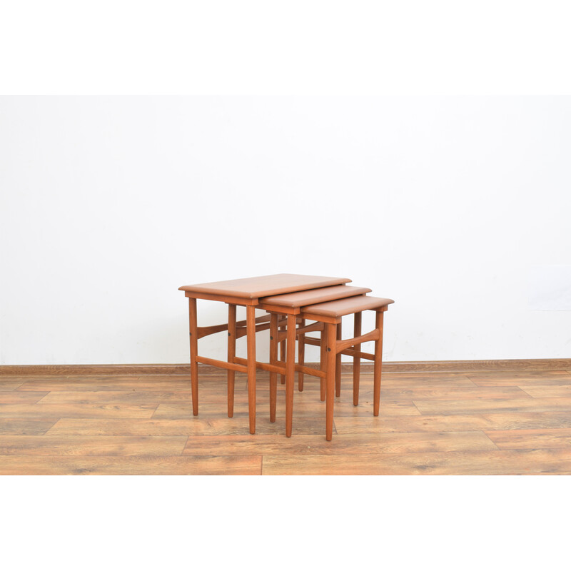 Mid-century Danish teak nesting tables, 1960s