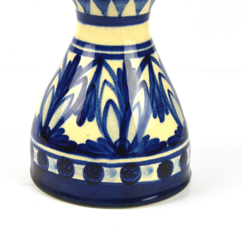 Vintage rustic ceramic vase for Kll Karl Louis Lehmann, Germany 1950s