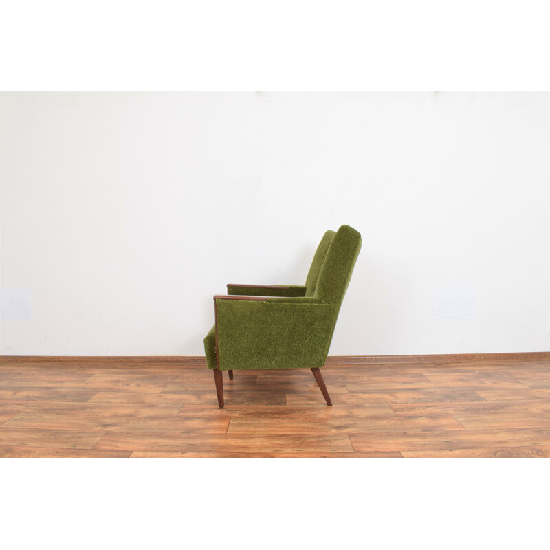 Pair of mid-century Danish teak armchairs, 1960s