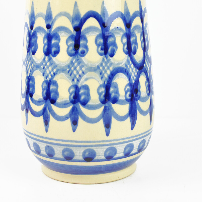 Vaso rustico d'epoca in ceramica per Kll Karl Louis Lehmann, Germania 1950