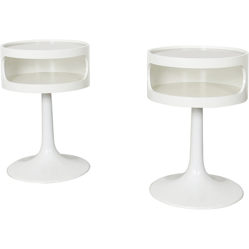 Pair of vintage side tables by Opal Möbel