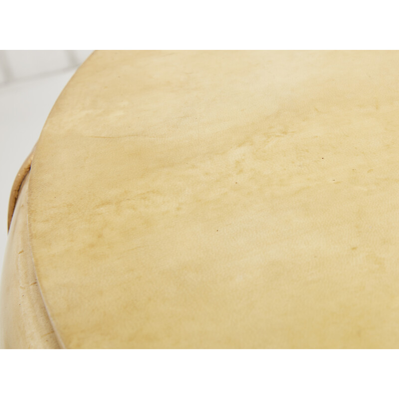 Vintage parchment side table, 1930