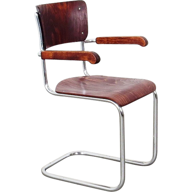 Vintage tubular chair by Mart Stam