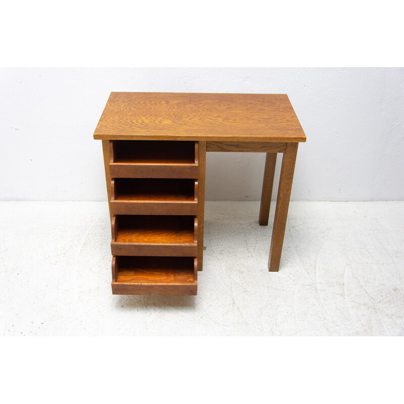 Vintage ladies roller blind writing desk, 1930s