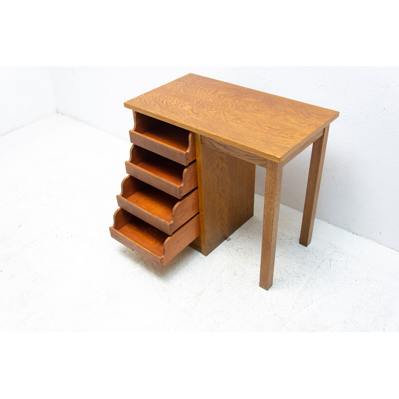 Vintage ladies roller blind writing desk, 1930s