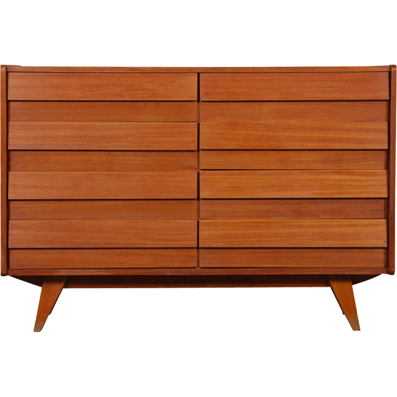 Vintage mahogany chest of drawers by Jiri Jiroutek for Interier Praha, 1960