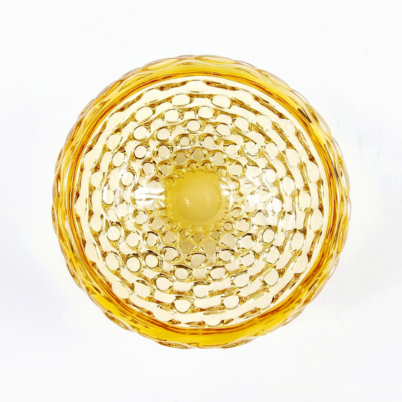 Vintage Murano glass "Lenti" bowl by Ercole Barovier for Barovier and Toso, Italy 1940s-1950s