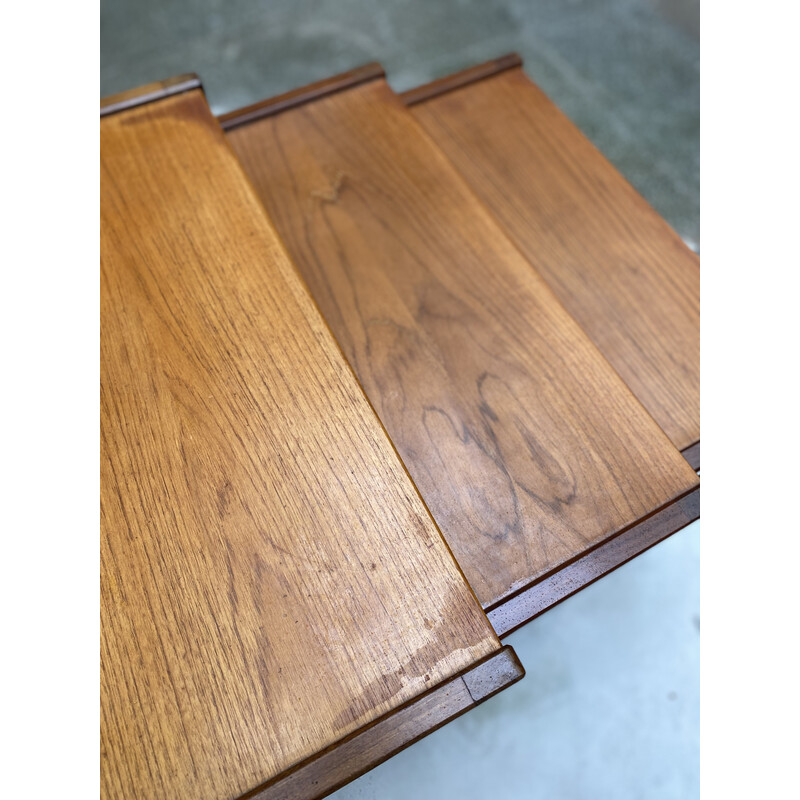 Vintage rosewood nesting tables by Mogens Kold, Denmark 1960