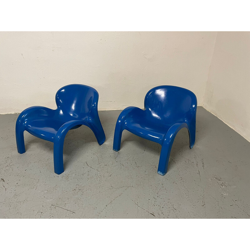 Pair of vintage Gn2 armchairs by Peter Ghyczy