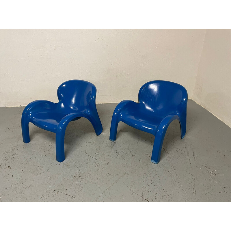 Pair of vintage Gn2 armchairs by Peter Ghyczy
