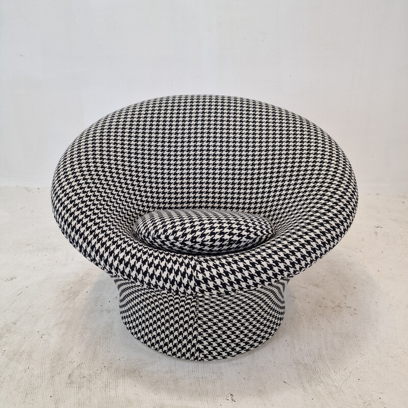 Poltrona e pouf vintage a forma di fungo di Pierre Paulin per Artifort, anni '60