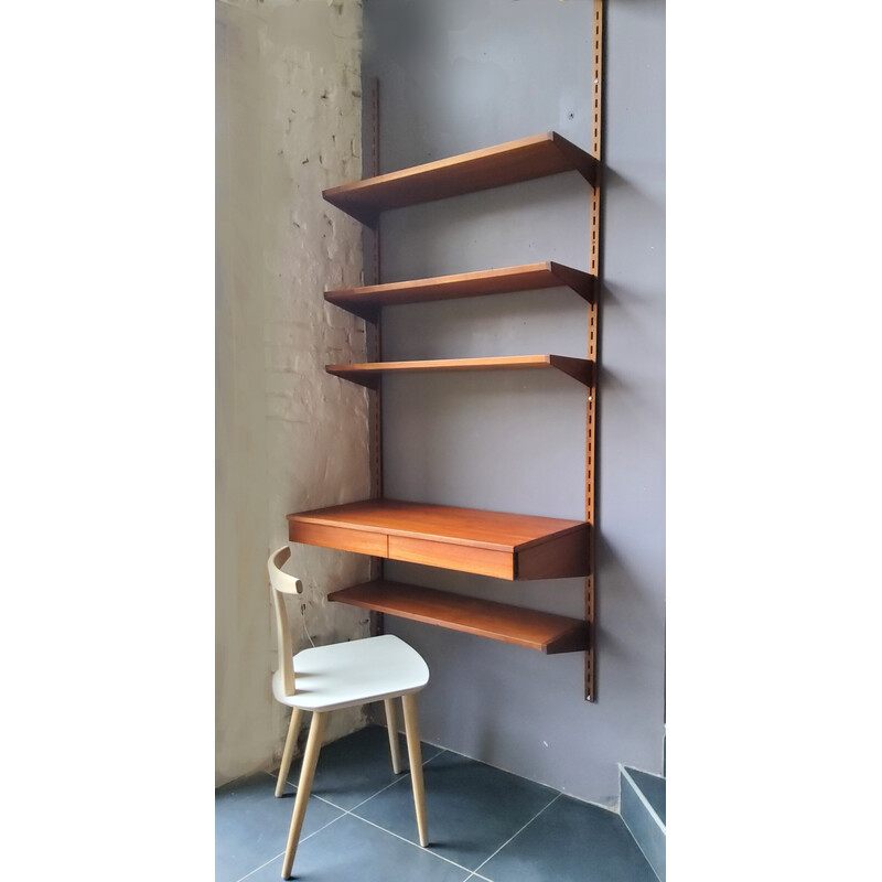 Scandinavian vintage modular shelf by Kai Kristiansen for Fm Møbler, 1960