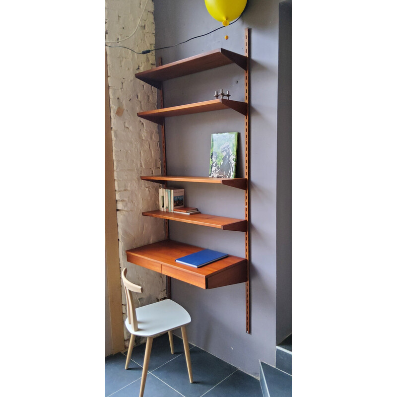 Scandinavian vintage modular shelf by Kai Kristiansen for Fm Møbler, 1960