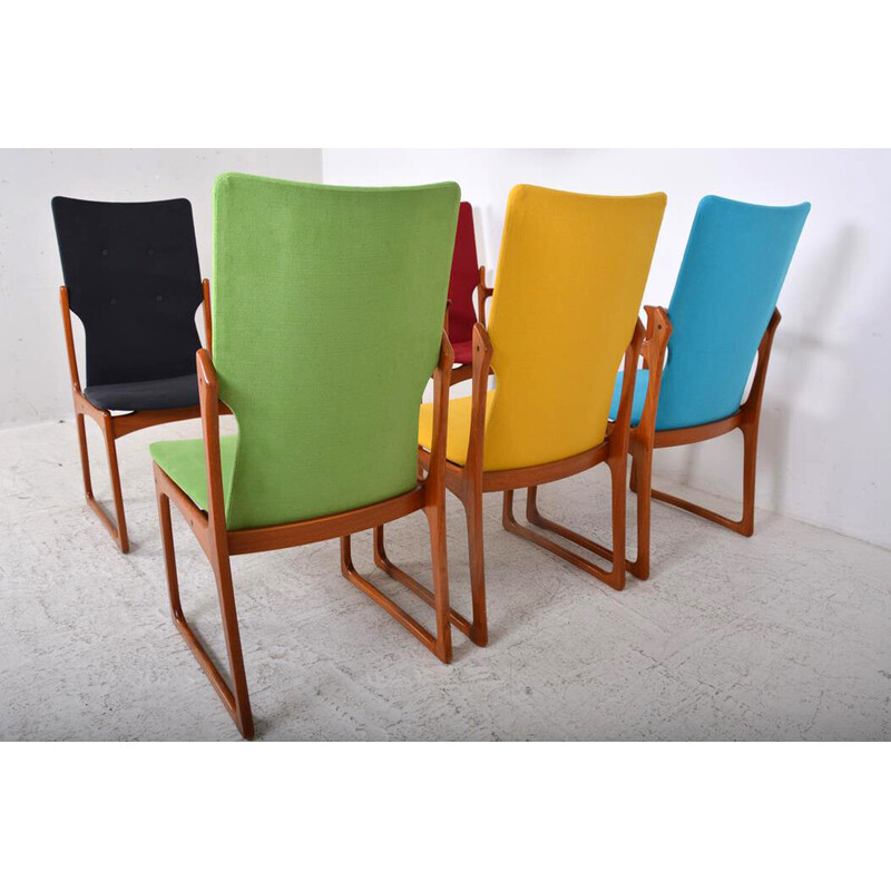 Set of 6 vintage chairs by Vamdrup Stolefabrik, Denmark 1960