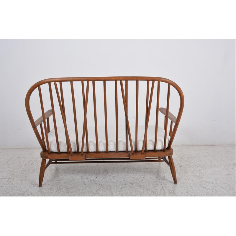 Panca vintage a 2 posti di Lucian Ercolani per Ercol, 1960