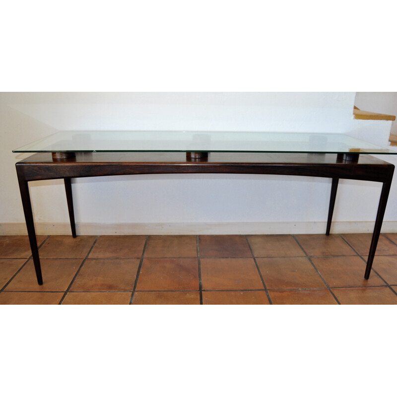 Console table in rosewood - 1970s