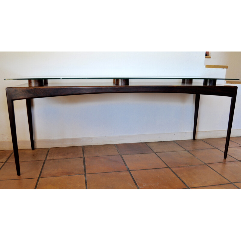 Table console en palissandre - 1970