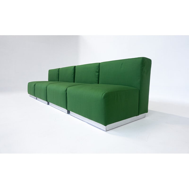 Mid-century green Italian armchair, 1960s