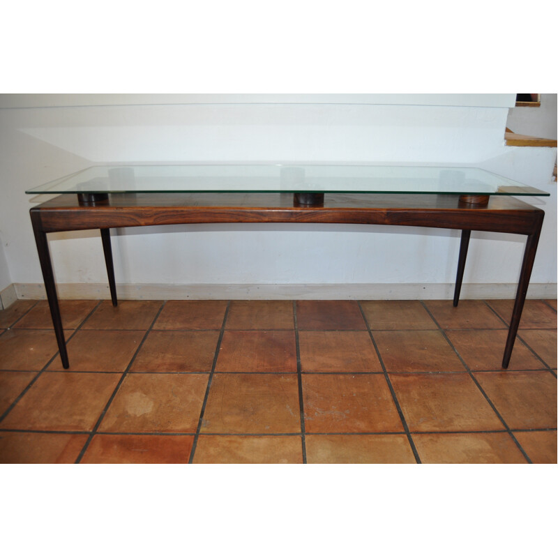 Console table in rosewood - 1970s