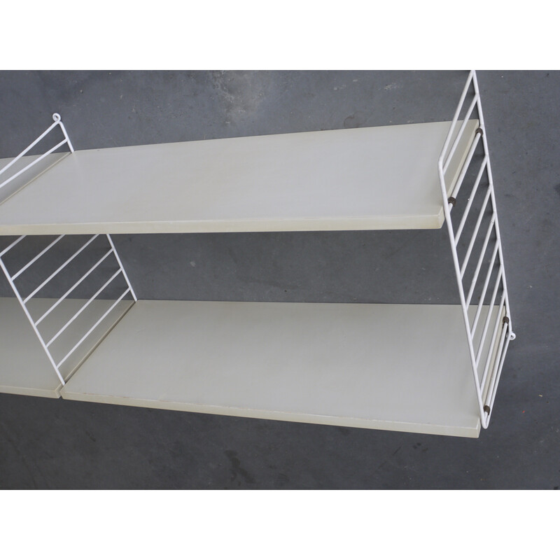 Vintage wall shelving unit by Nisse Strinning for String Ab, 1960s