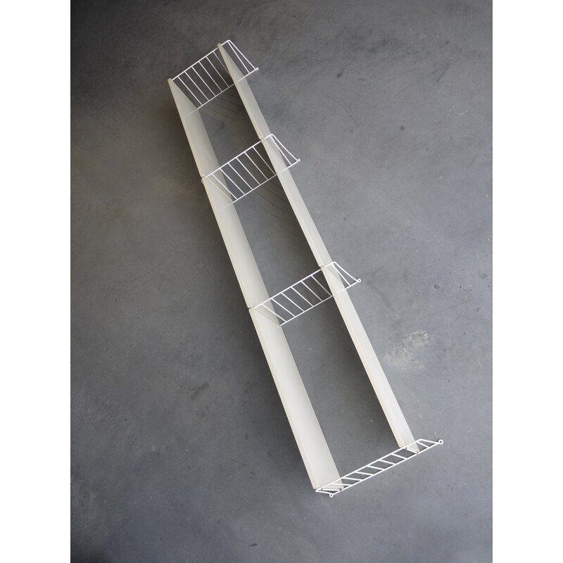 Vintage wall shelving unit by Nisse Strinning for String Ab, 1960s