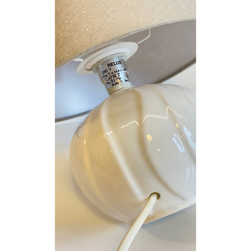 Italienische Vintage-Kugellampe aus Keramik von Relux, 1980-1990