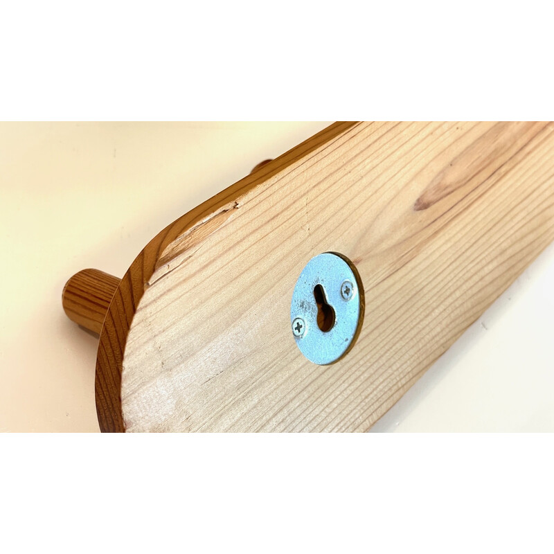 Vintage pine chalet coat rack, 1970-1980