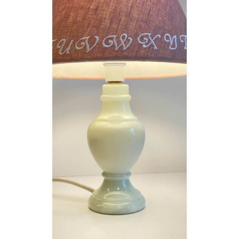 Vintage lamp met marmeren voet