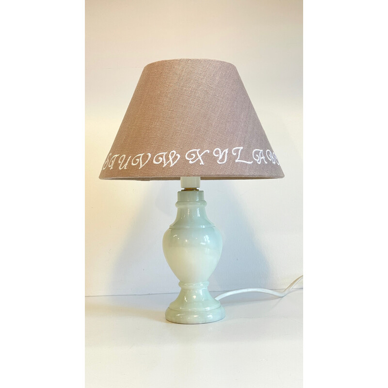 Vintage lamp with marble feet