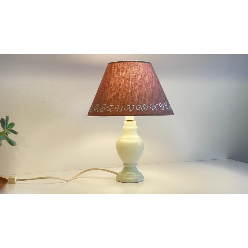 Vintage lamp with marble feet