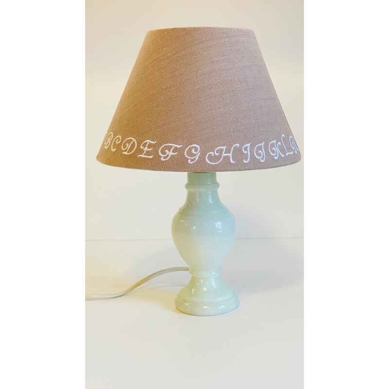 Vintage lamp with marble feet