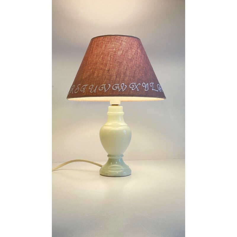 Vintage lamp met marmeren voet