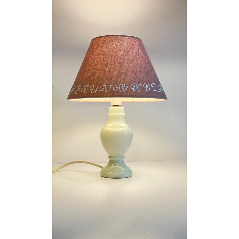 Vintage lamp with marble feet