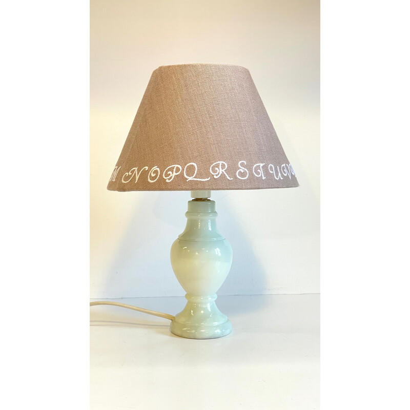Vintage lamp with marble feet