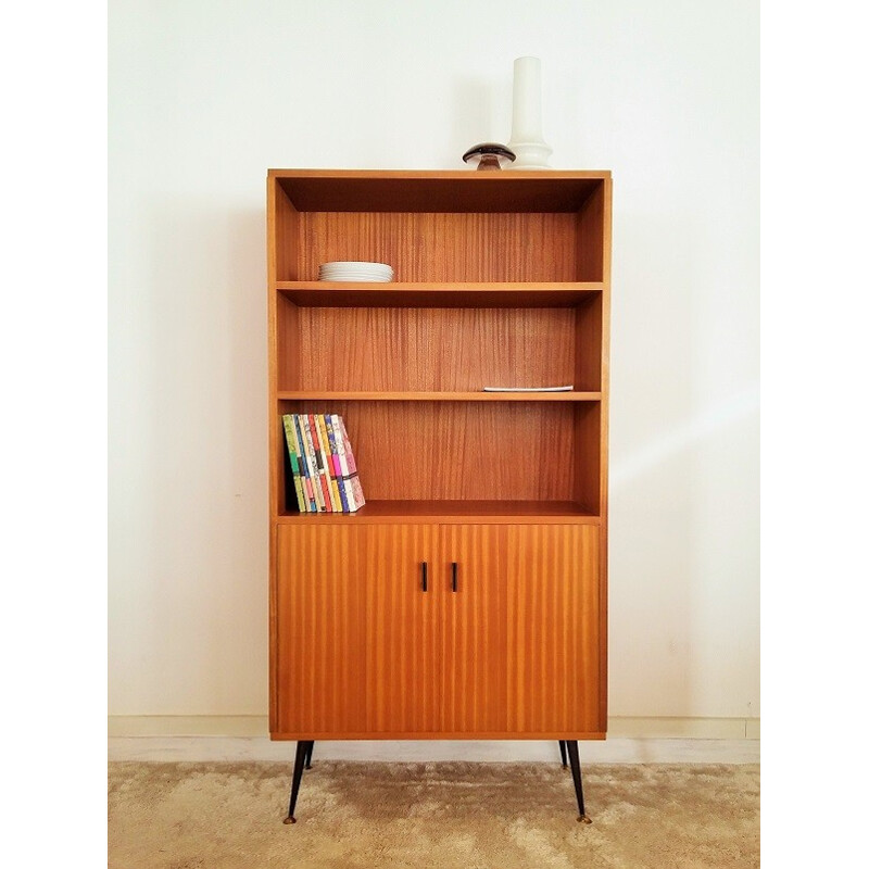 Bookcase with compass legs - 1950s