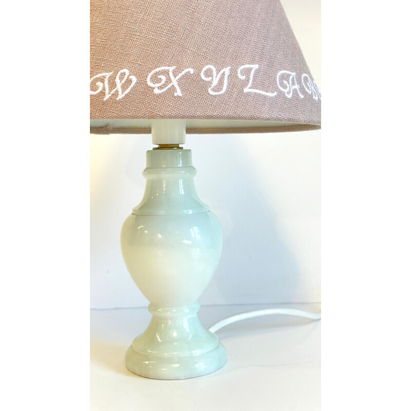 Vintage lamp with marble feet