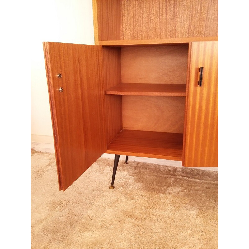 Bookcase with compass legs - 1950s