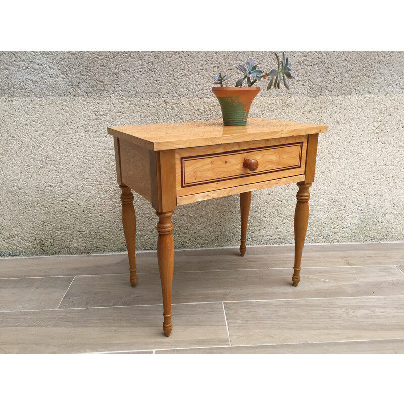 Vintage formica and wood night stand