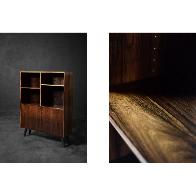 Vintage Danish rosewood bookcase by Erik Brouer for Brouer Møbelfabrik, 1960s