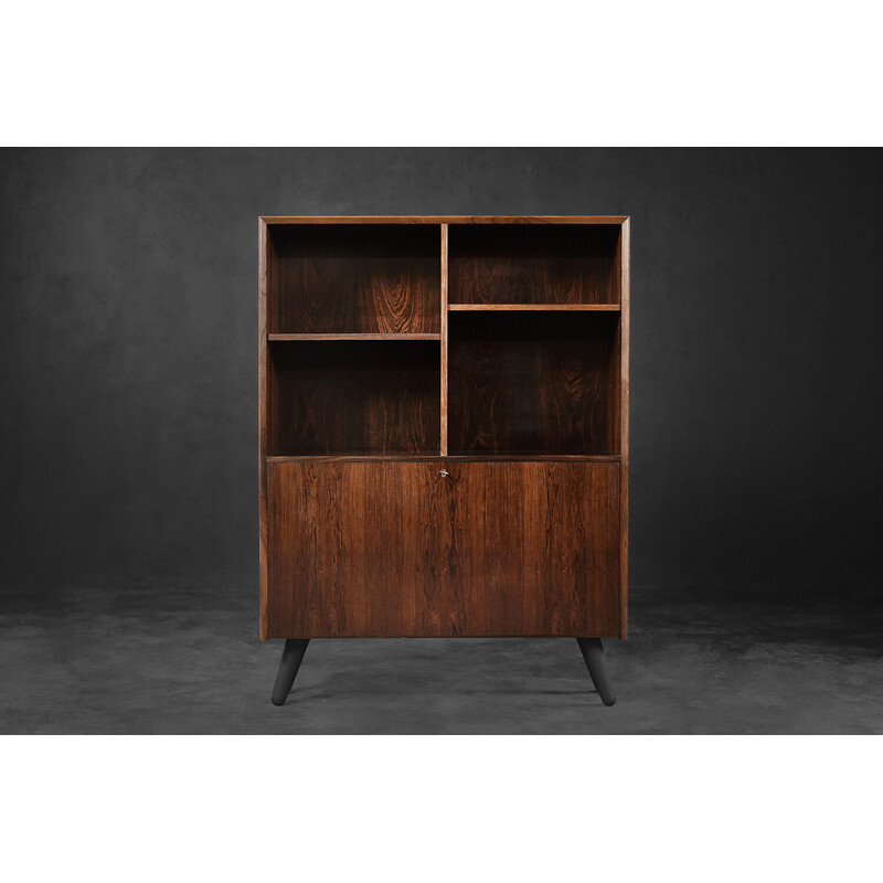 Vintage Danish rosewood bookcase by Erik Brouer for Brouer Møbelfabrik, 1960s