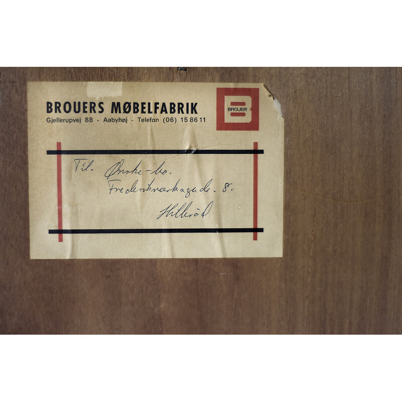 Vintage Deense palissander boekenkast door Erik Brouer voor Brouer Møbelfabrik, jaren 1960