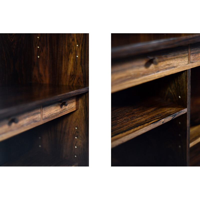 Vintage Danish rosewood bookcase by Erik Brouer for Brouer Møbelfabrik, 1960s