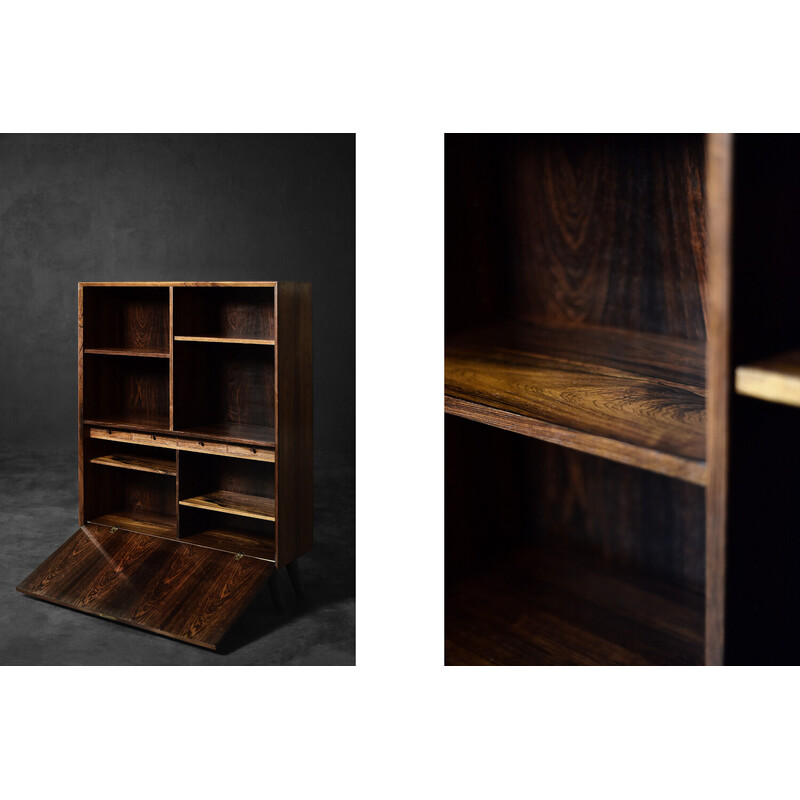 Vintage Danish rosewood bookcase by Erik Brouer for Brouer Møbelfabrik, 1960s