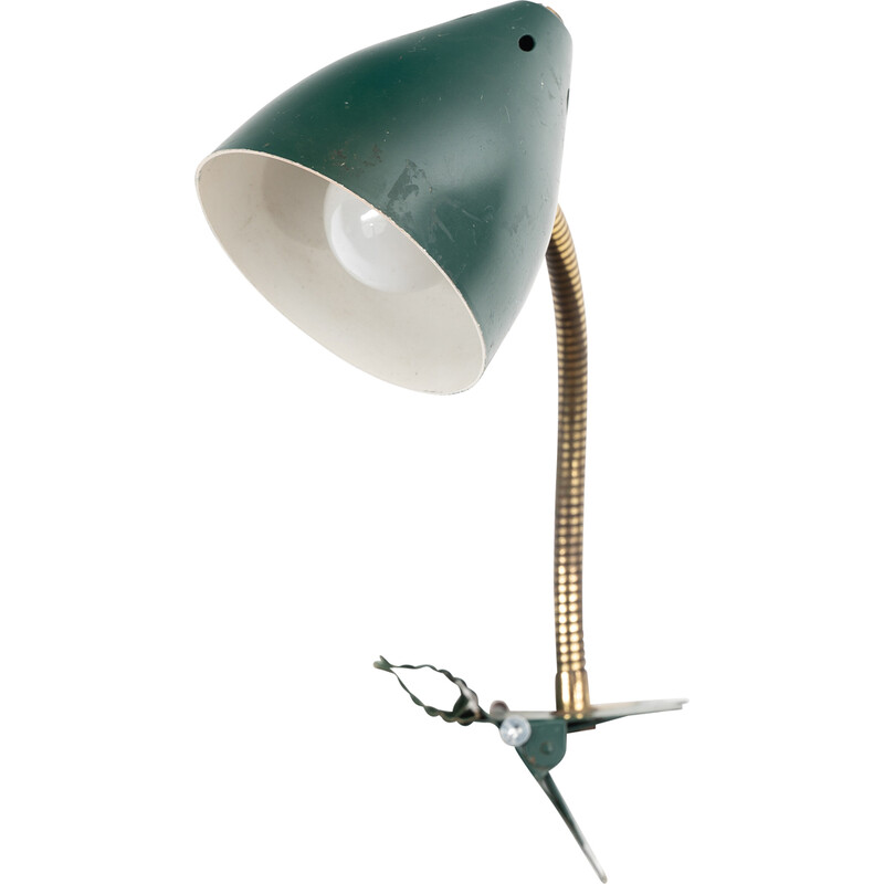 Vintage Ukkie I clamp lamp by H. Busquet for Hala Zeist