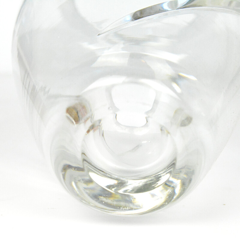 Vintage crystal vase by Royal Doulton, UK 1980s