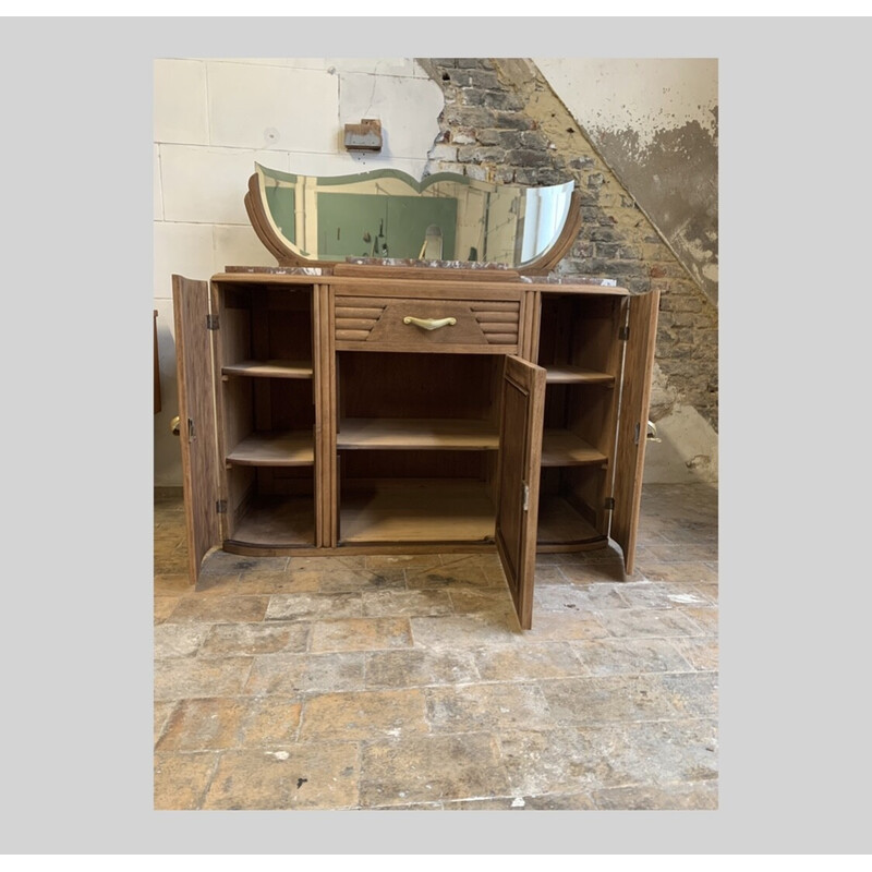 Vintage Art Deco dressing table with marble top